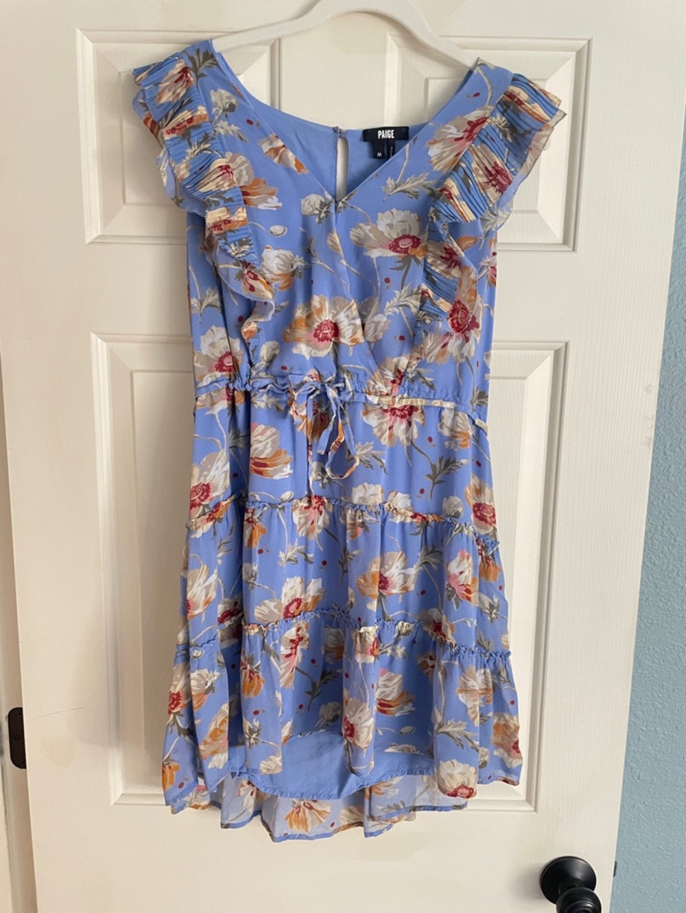 Paige floral-print silk mini dress. Original price $300.